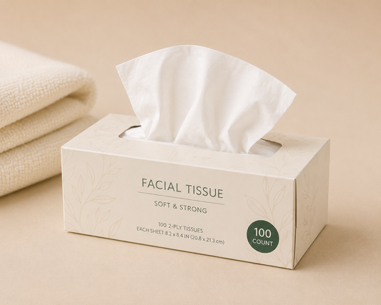 Facial tissue 100-count - Elder Essentials monthly care add-on
