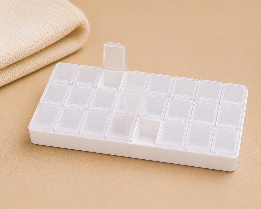 7-day 4-dose pill organizer - Elder Essentials monthly care add-on